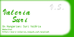 valeria suri business card